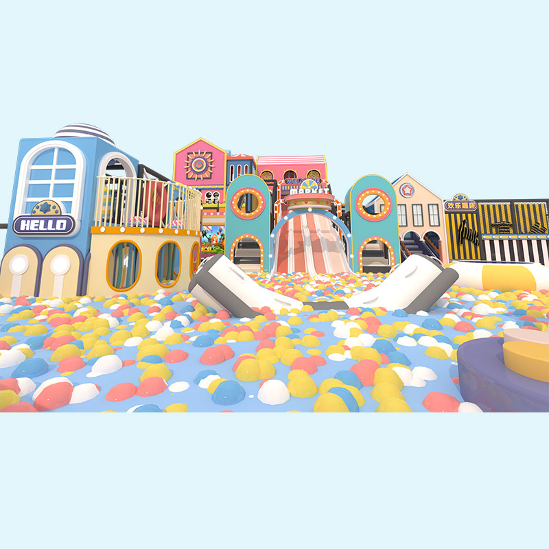 马卡龙系列淘气城堡 室内儿童游乐设备厂家定制
