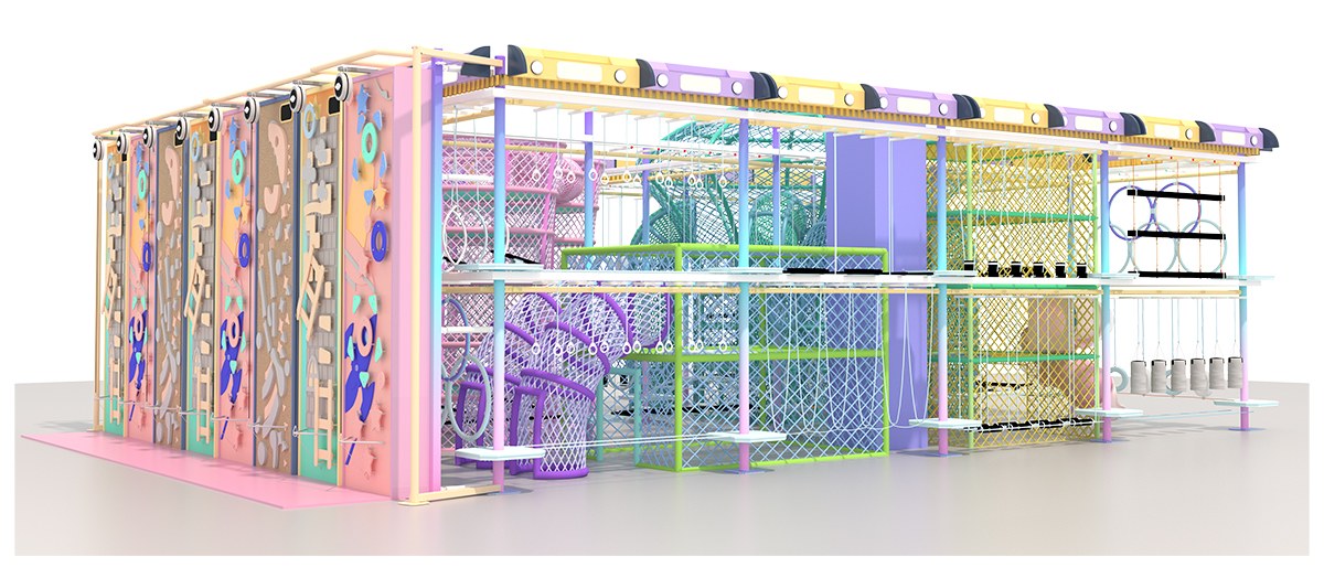 多巴胺色系高空拓展设备产品详情