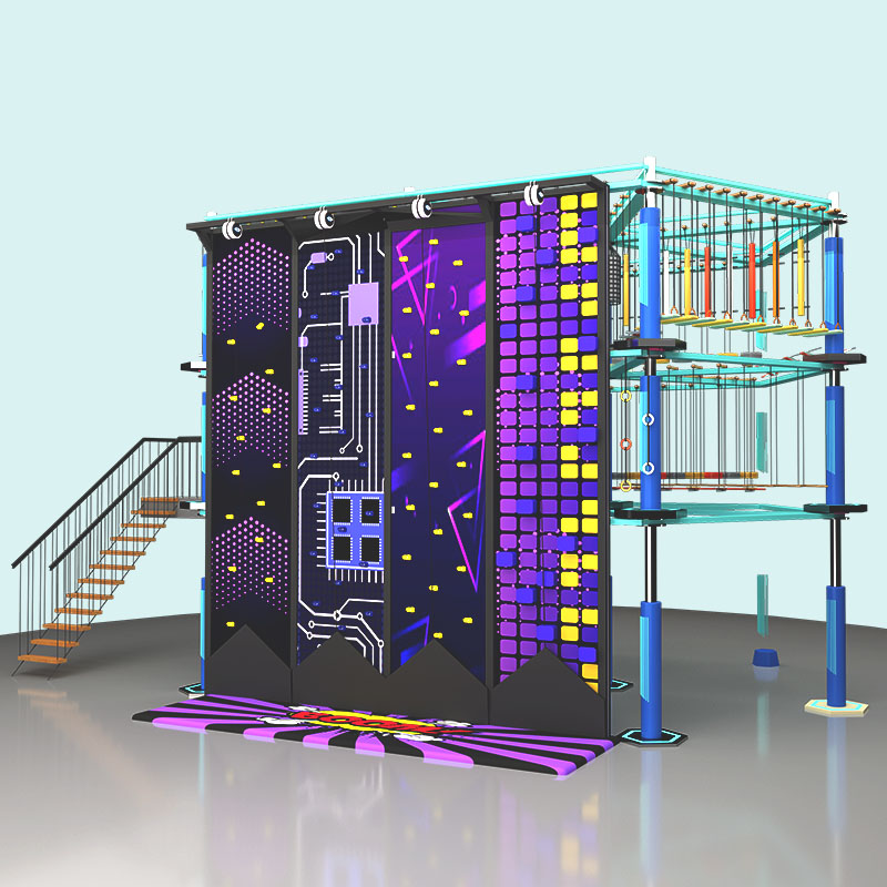 室内儿童高空拓展设备 商场探险攀爬设施 游乐设备厂家定制