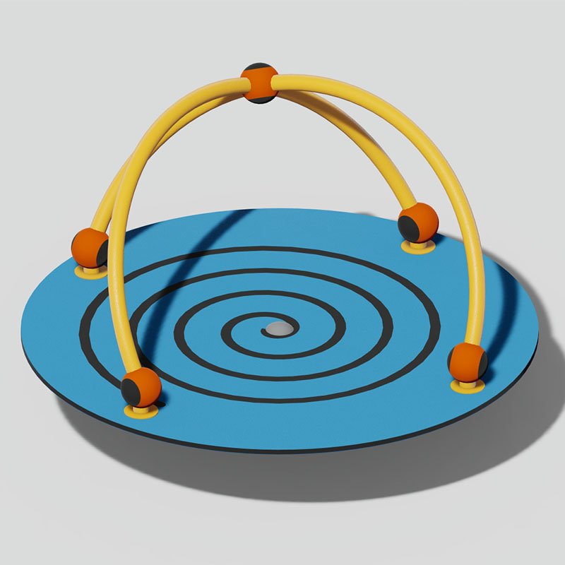 低中心重心设计的安全儿童旋转游乐设备