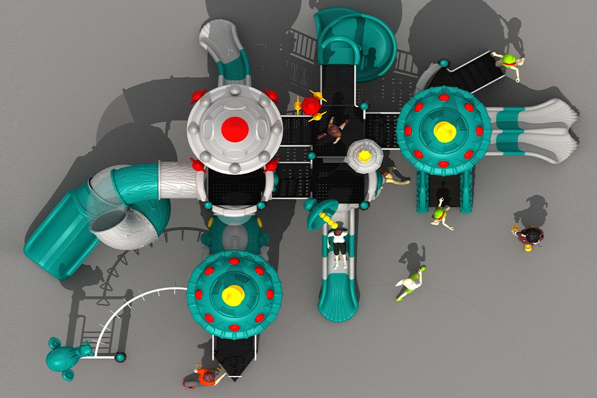 公园户外空间主题滑梯 (1)