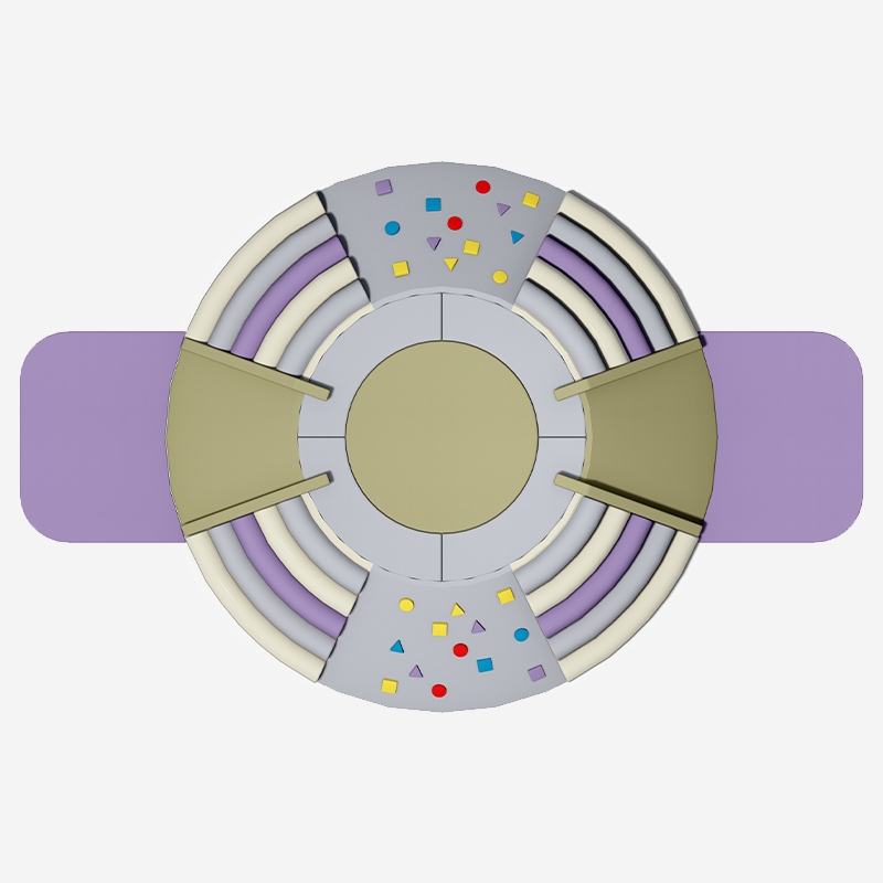飞碟造型软体攀爬游乐台_幼儿园室内软体攀爬玩具_早教感统训练器材