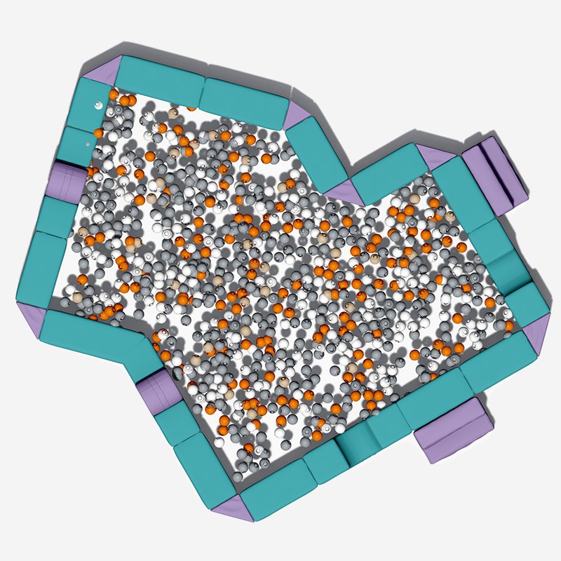异形主题定制室内软体球池 