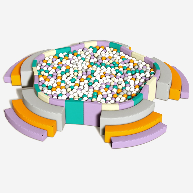 梅花型海洋球池_室内软体海洋球池_儿童乐园球池_游乐设备厂家定制