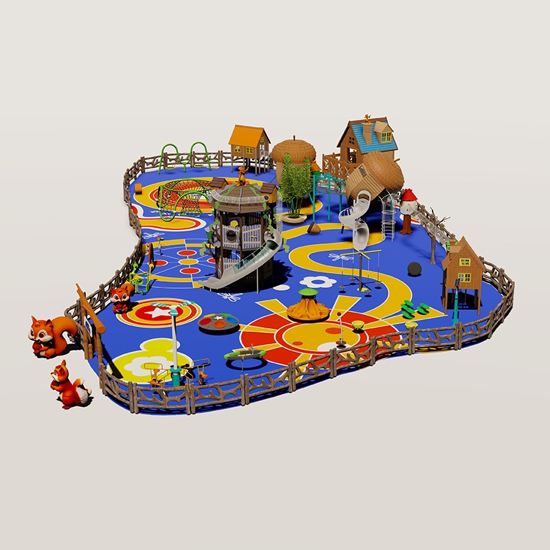 松鼠游乐场：互动宠物游乐设备 