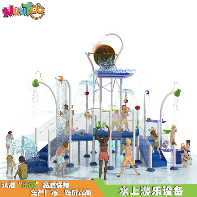 水上组合滑梯 水上无动力游乐设备