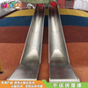 乐图非标游乐不锈钢平底直滑梯