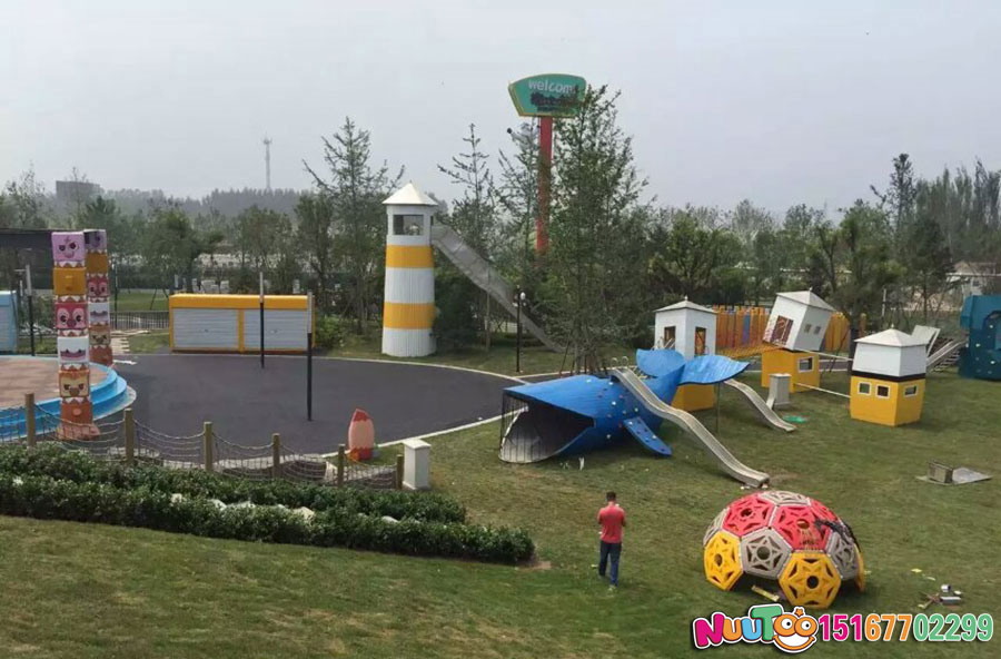 鲨鱼+斜屋+瞭望塔+滑滑梯+非标游乐+儿童游乐设备 (1)