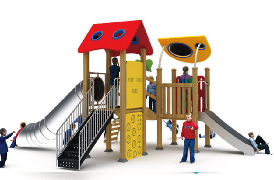 组合滑梯+游乐设备+小博士+滑梯+原木滑梯+不锈钢组合滑梯4