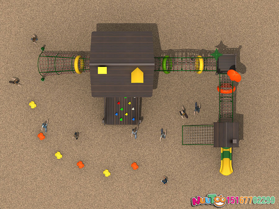 实木组合滑梯+原木组合滑梯+组合滑梯+儿童组合滑梯+小区组合滑梯-(31)