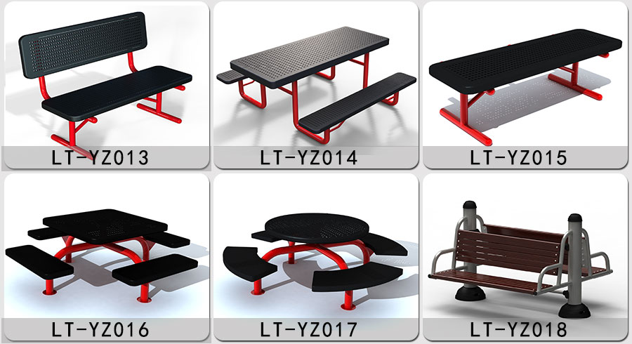 休闲椅+垃圾桶+市政设施+园林设施+公园设施_03