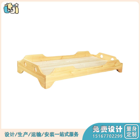 幼儿园实木床_儿童幼儿园午睡床