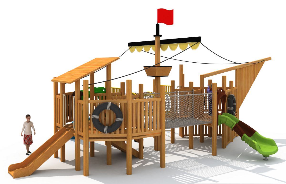 室外游乐场海盗船 (1)