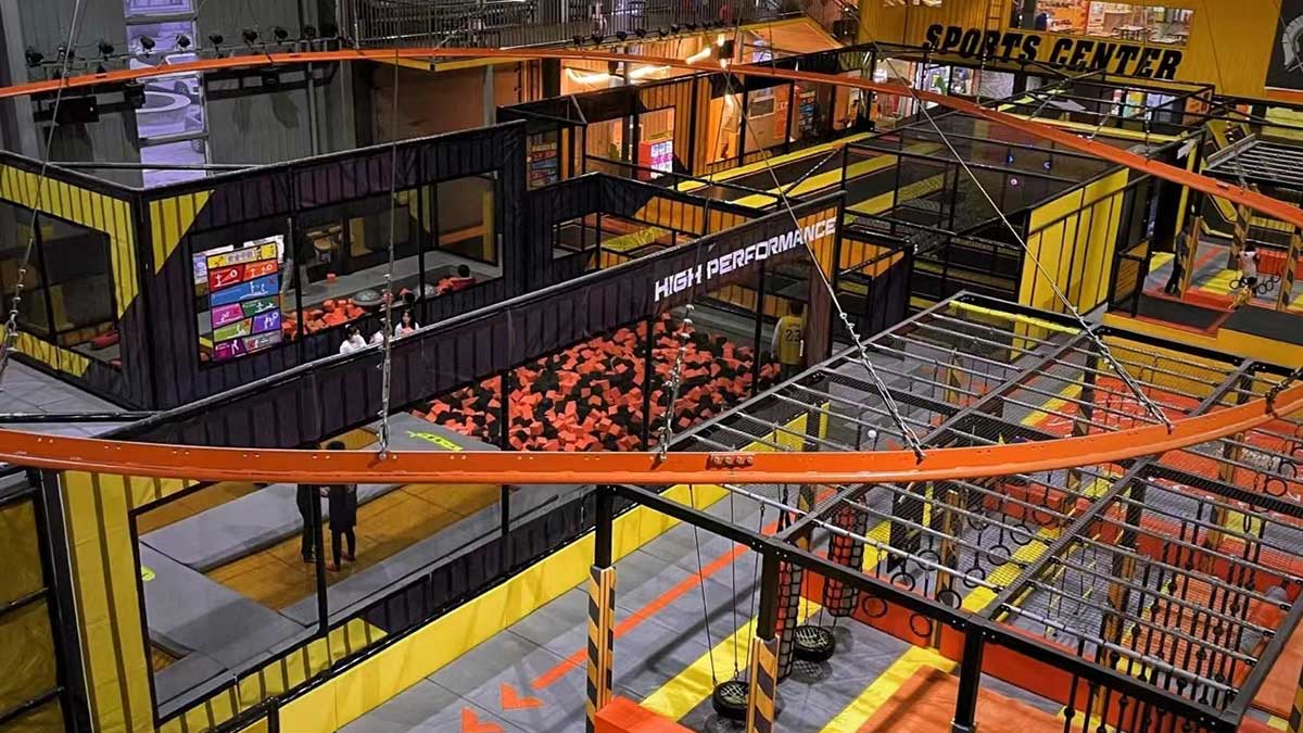 室内蹦床公园设备 (2)