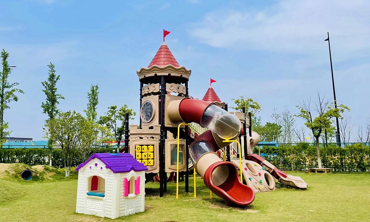 儿童塑料滑梯 (6)