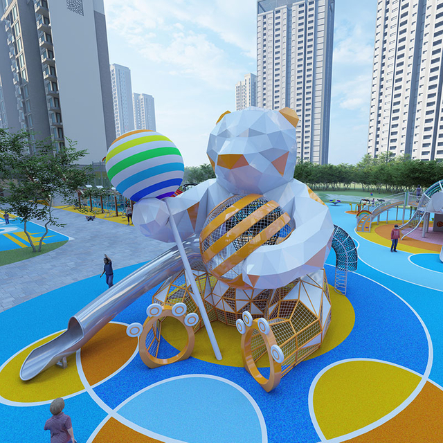 定制滑梯游乐场，定制户外游乐场工厂
