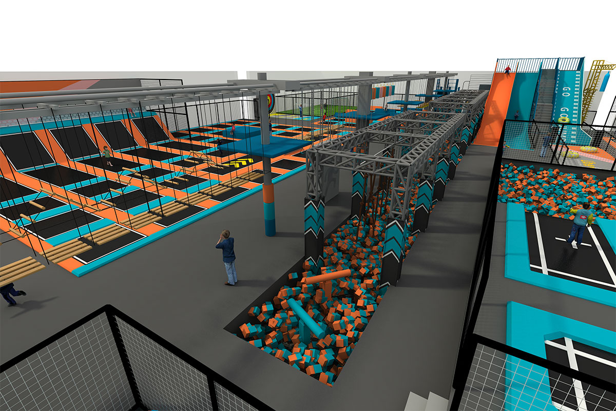 室内蹦床公园设备 (15)