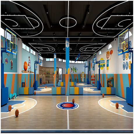 儿童篮球体能馆设备_儿童体能跑酷设备_室内游乐设备定制_源头厂家