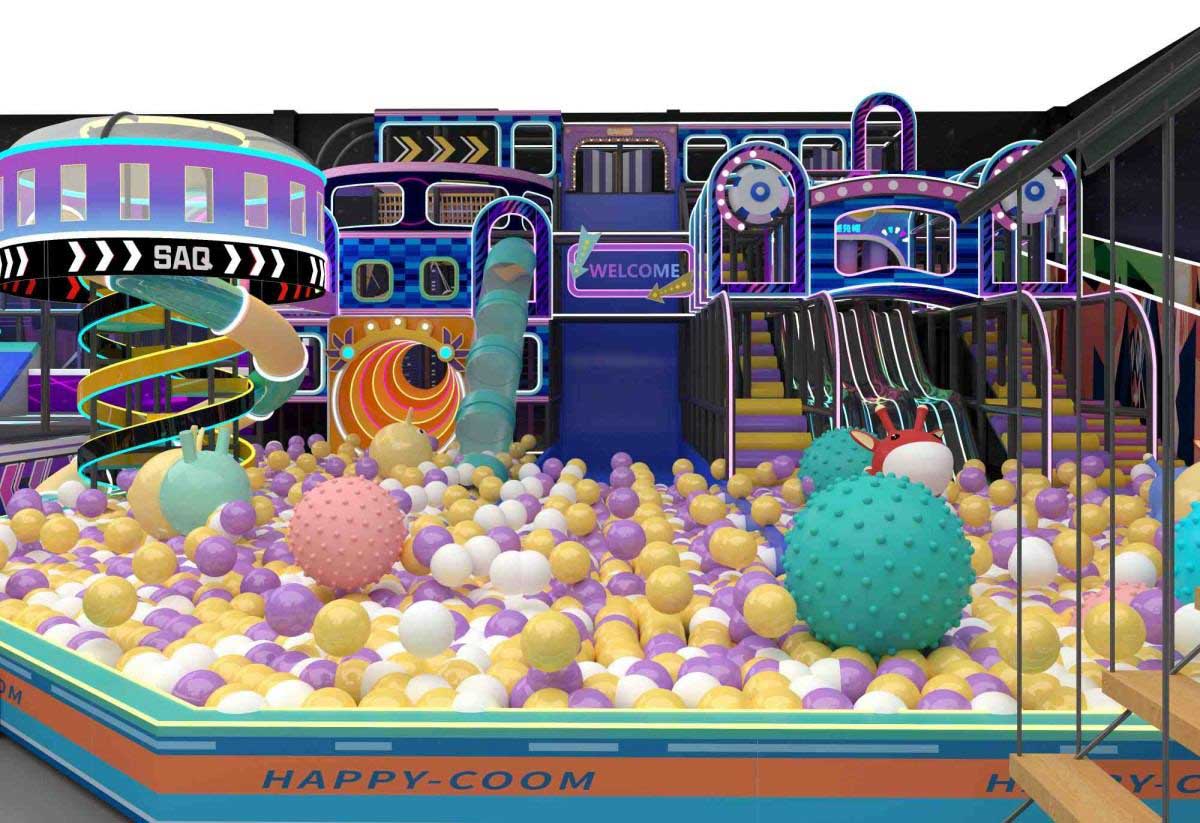 【赛博朋克风】室内运动乐园产品详情展示