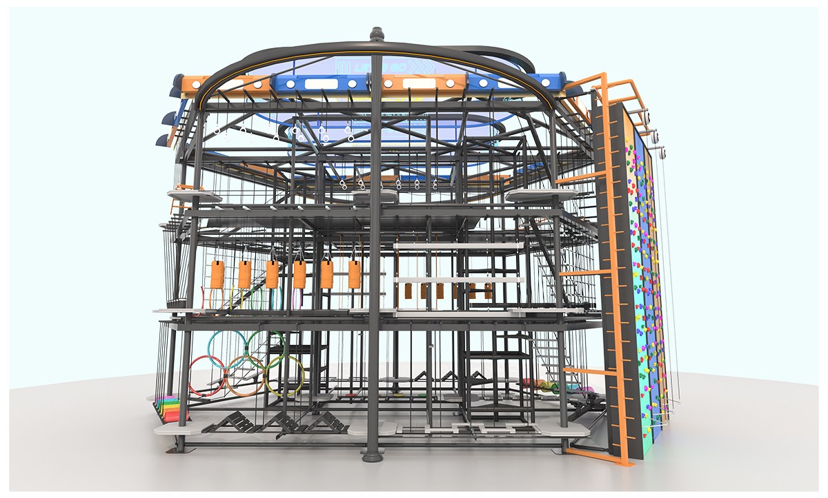 室内高空拓展攀岩设备产品详情