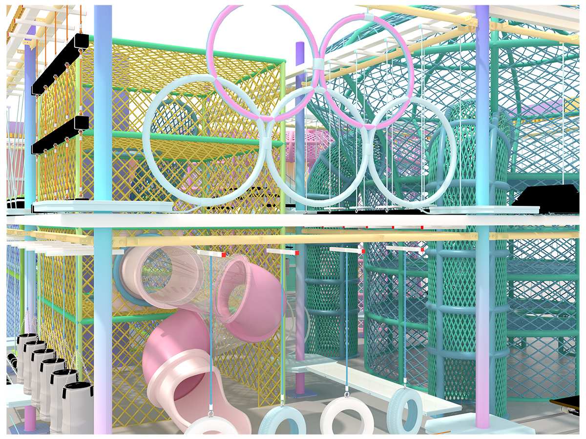 多巴胺色系高空拓展设备产品详情