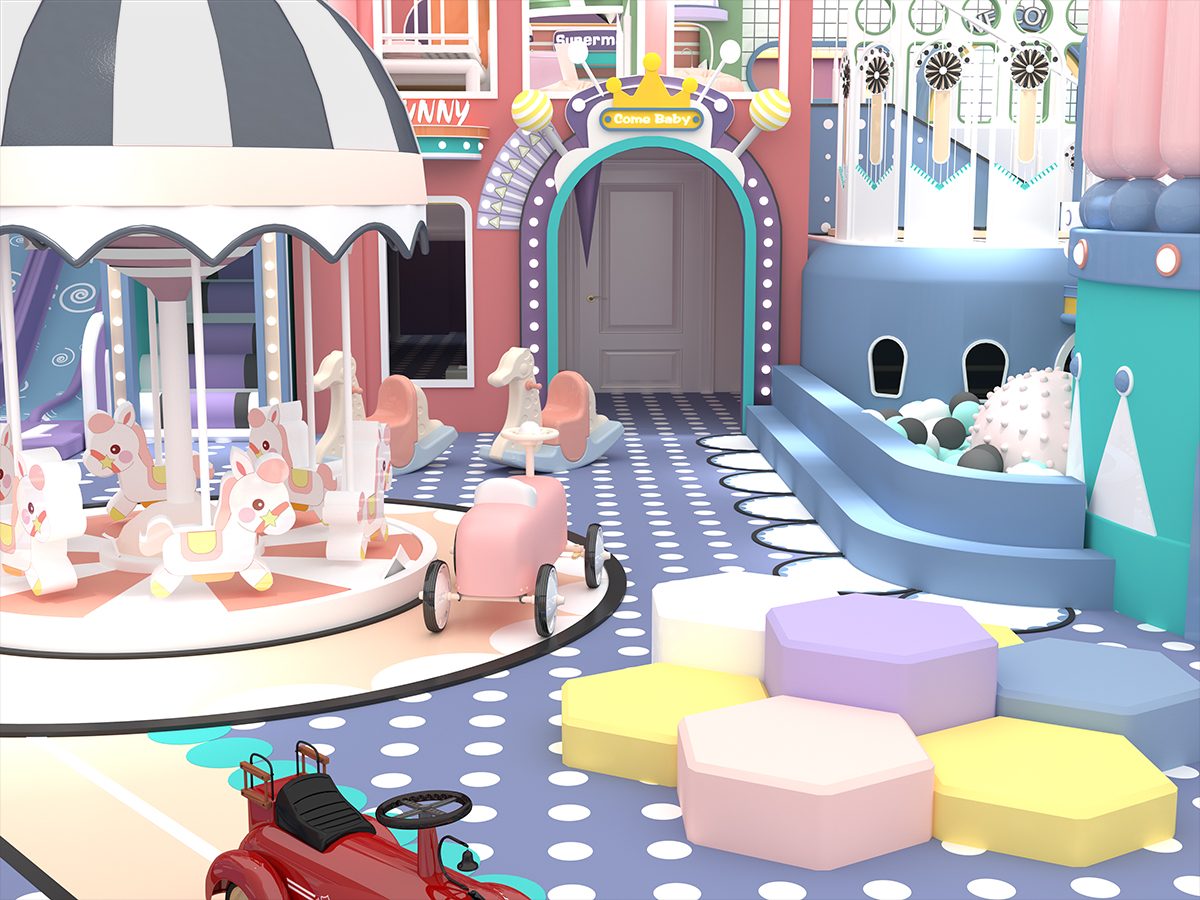 马卡龙梦幻淘气城堡产品详情展示