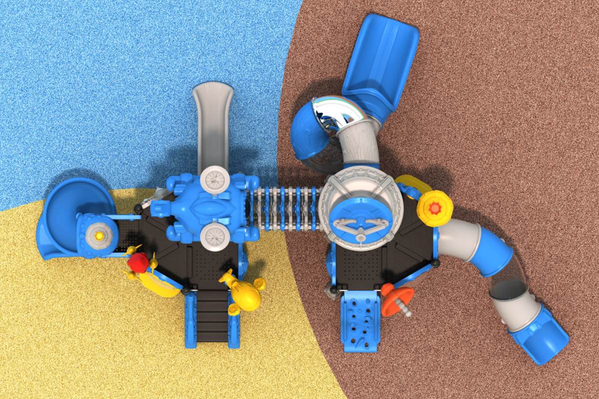 儿童游乐场探险滑梯 (1)