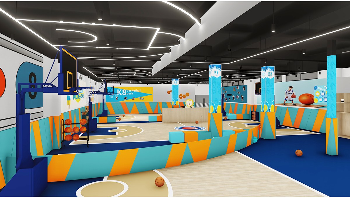 儿童室内篮球跑酷乐园定制