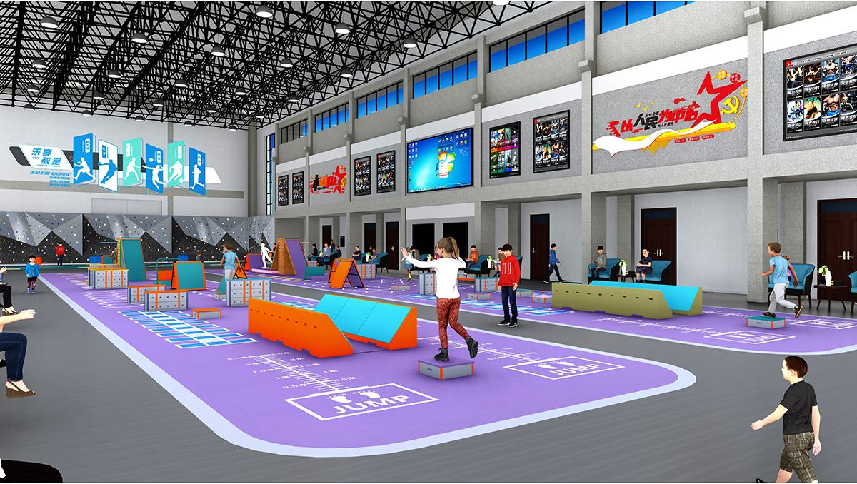 大型室内综合体能跑酷拓展设备产品详情&middot;