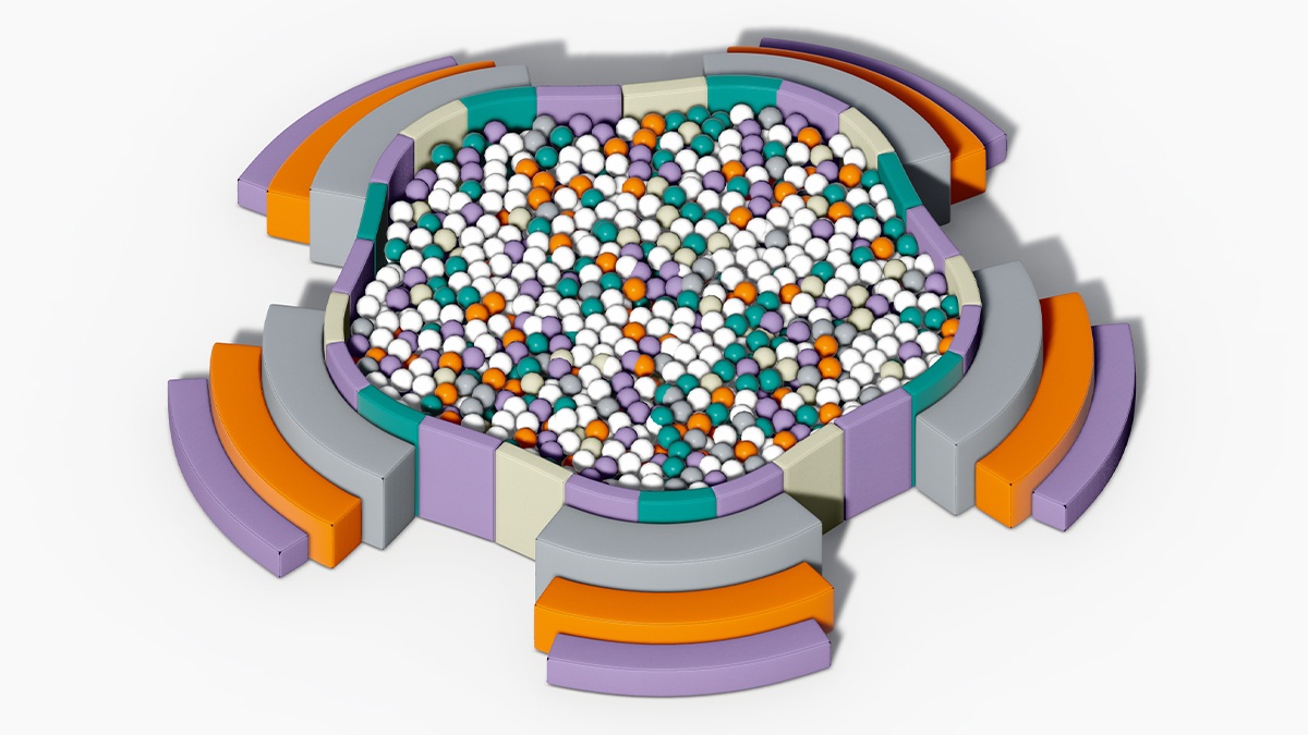 梅花型软体海洋球池产品详情