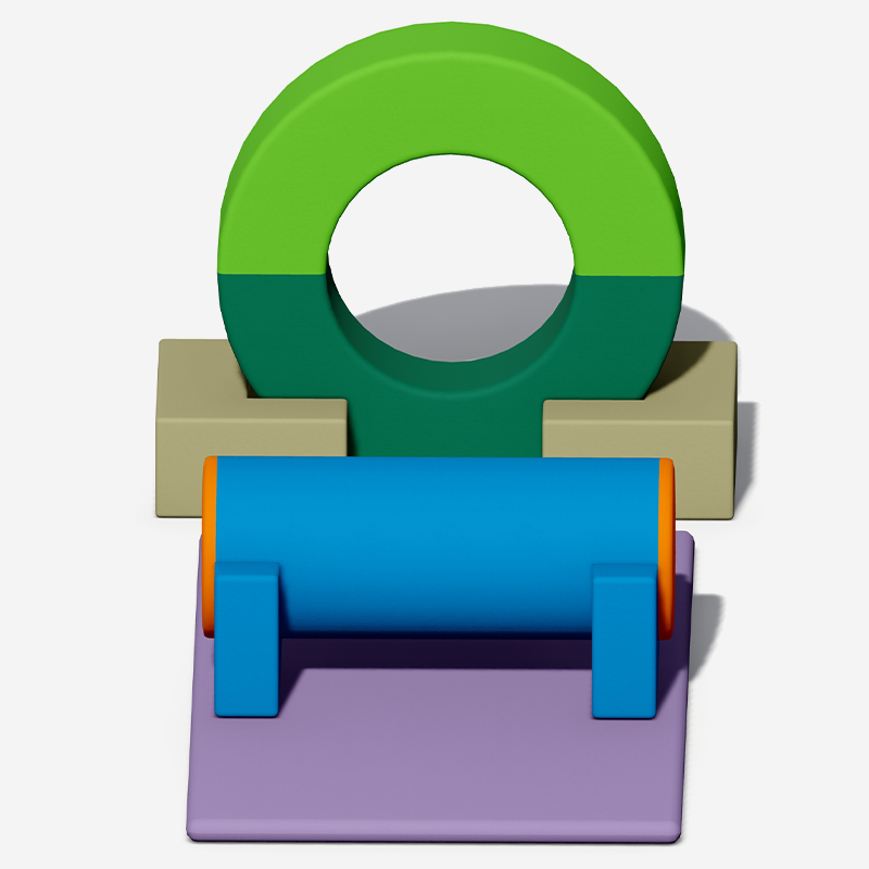 软体钻爬隧道平衡滚筒组合_早教儿童感统训练器材_幼儿园软体玩具