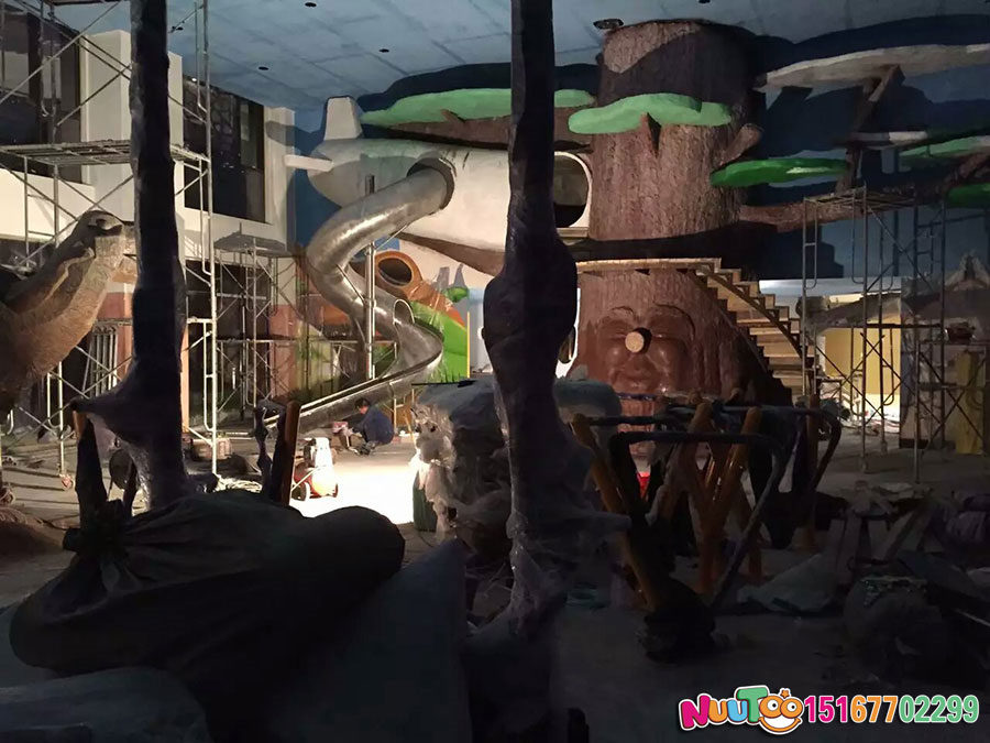 乐图非标游乐+不锈钢滑梯+室内游乐场-(2)