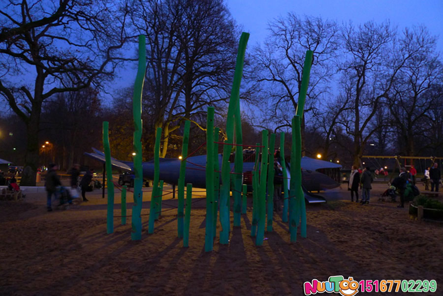 非标游乐+鲨鱼组合滑梯+儿童乐园设备 (12)