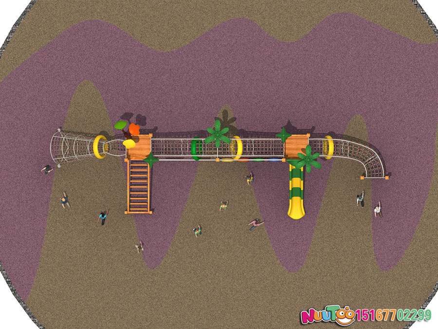 实木组合滑梯+原木组合滑梯+组合滑梯+儿童组合滑梯+小区组合滑梯-(28)