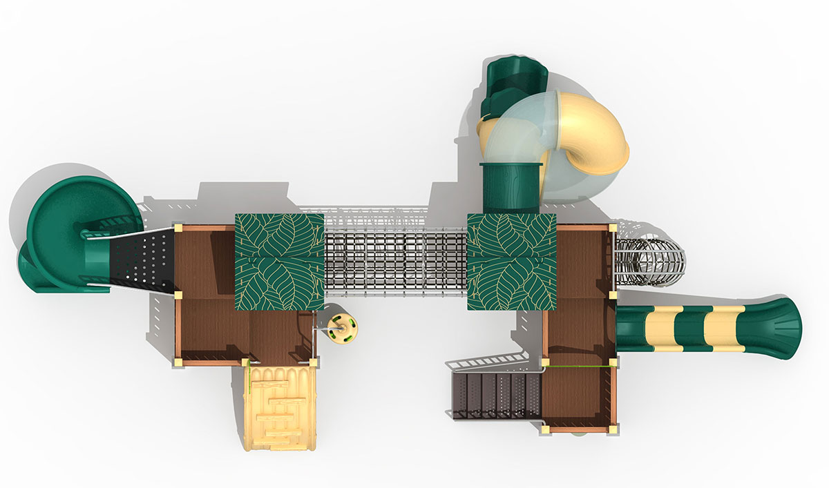 仿木组合滑梯_塑木滑梯 (31)