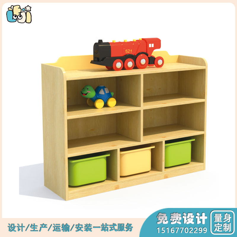 幼儿园木质玩具柜_幼儿园实木柜