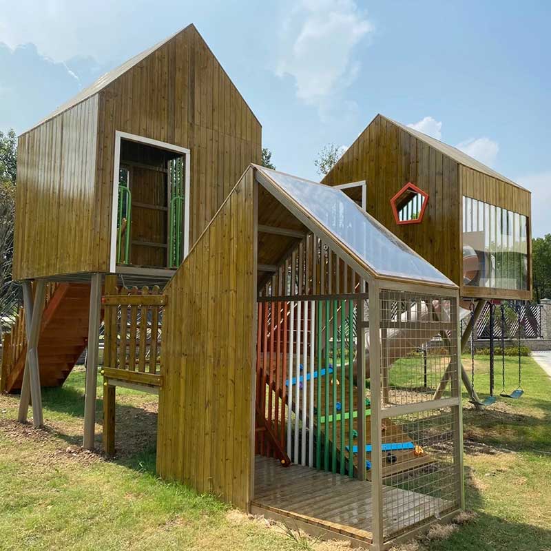 富阳方家井幼儿园户外组合滑梯_儿童游乐设备网站