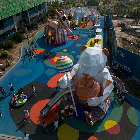 河南周口哪里有游乐场无动力游乐设备成功案例？