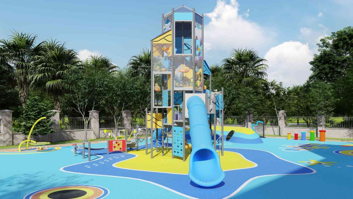 火箭游乐场滑梯 (2)