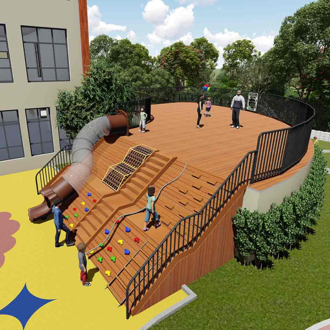 牧羊幼儿园组合滑梯_非标游乐设备_户外秋千