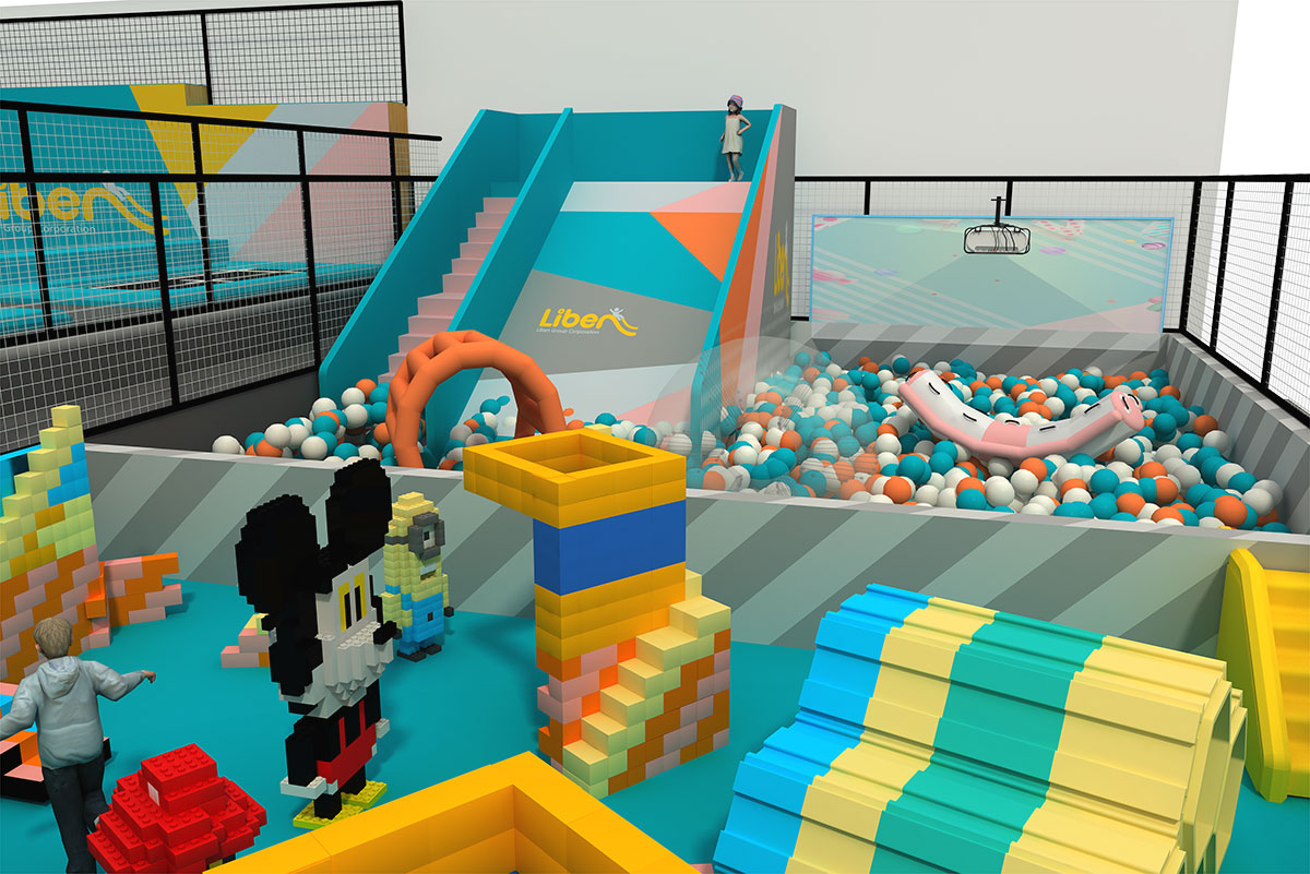 室内蹦床公园设备 (14)