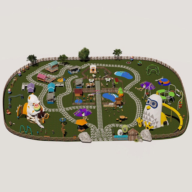 ​​儿童友好型模块化家禽宠物游乐场
