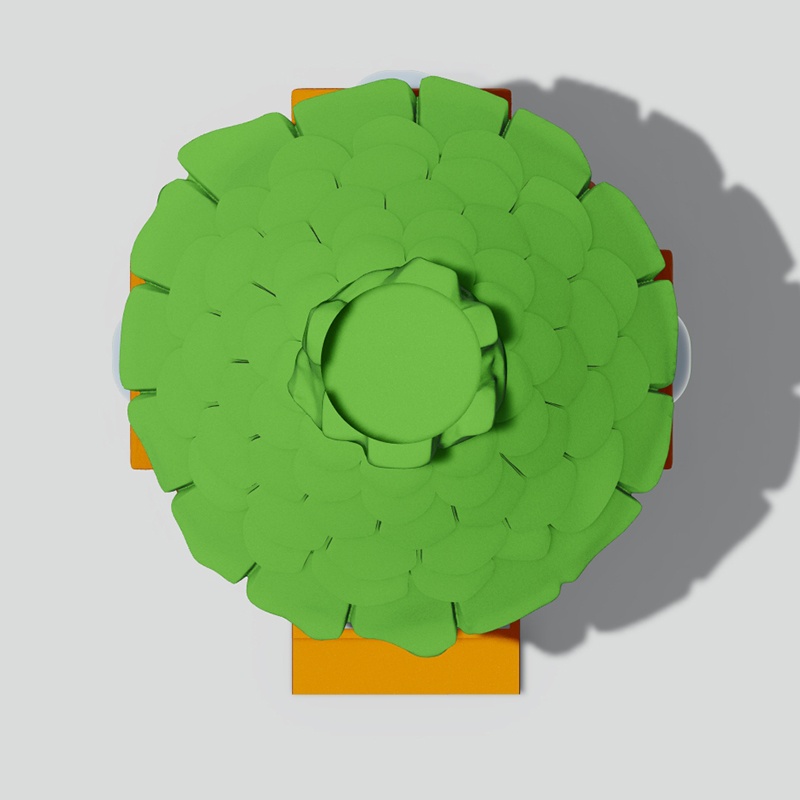 与隧道相连的兔子小屋：宠物游乐场系统