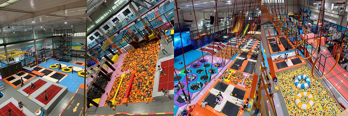 优质室内蹦床乐园 无动力游乐设施 儿童乐园投资-6