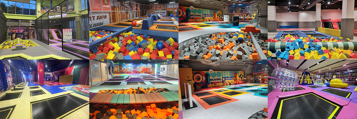 优质室内蹦床乐园 无动力游乐设施 儿童乐园投资-3
