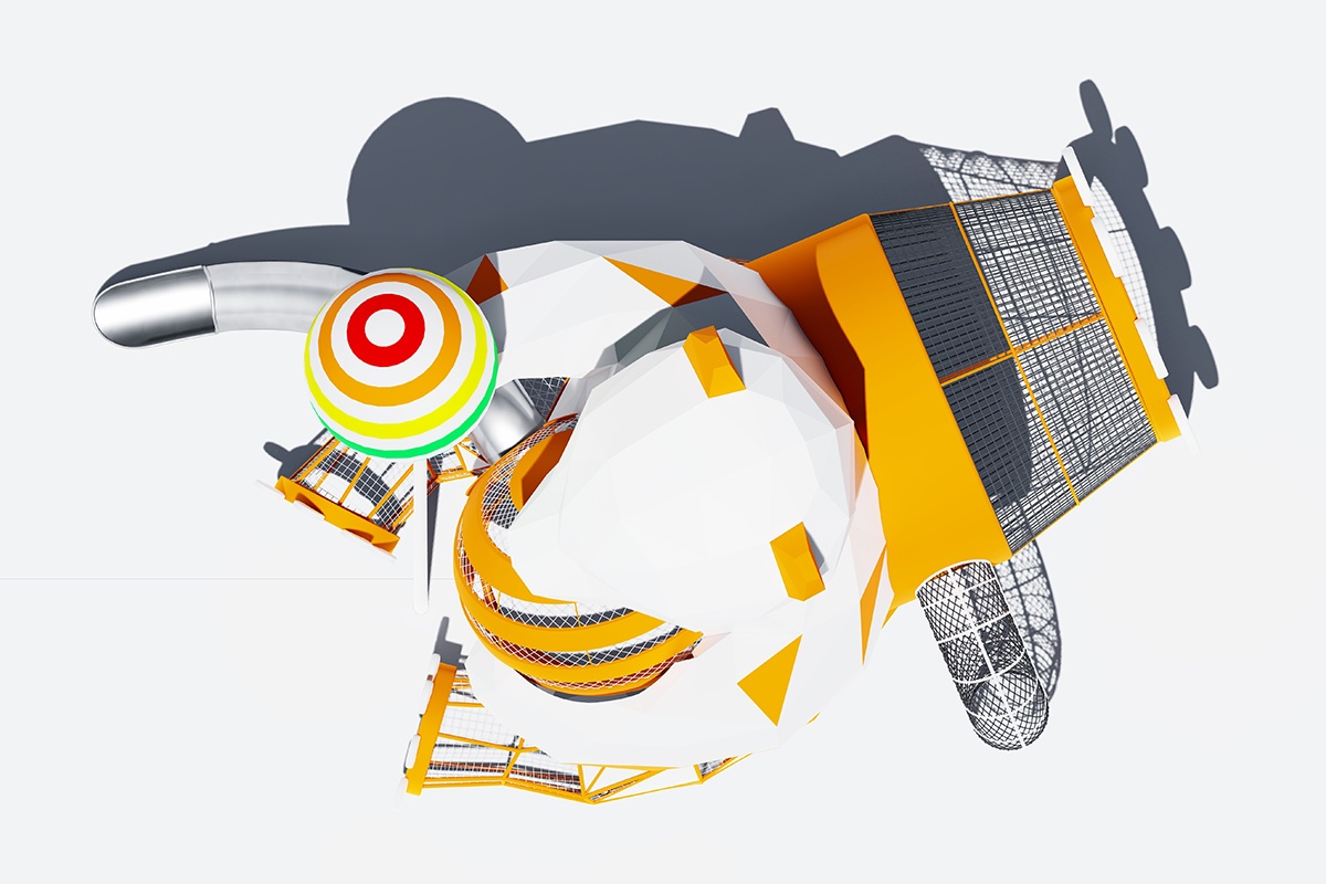 以熊为主题的游乐场滑梯 (3)