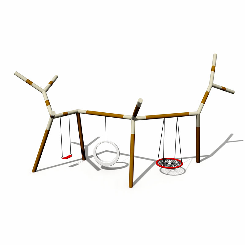 镀锌管儿童树枝秋千户外游乐场