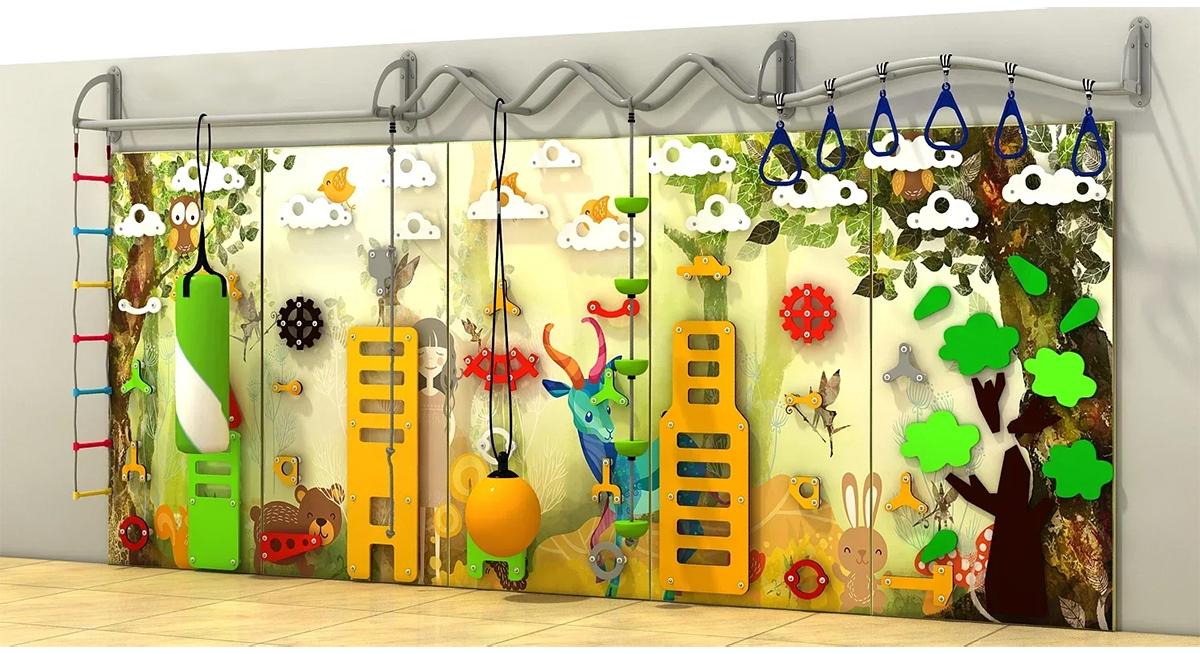 卡通儿童室内攀岩墙更多款式