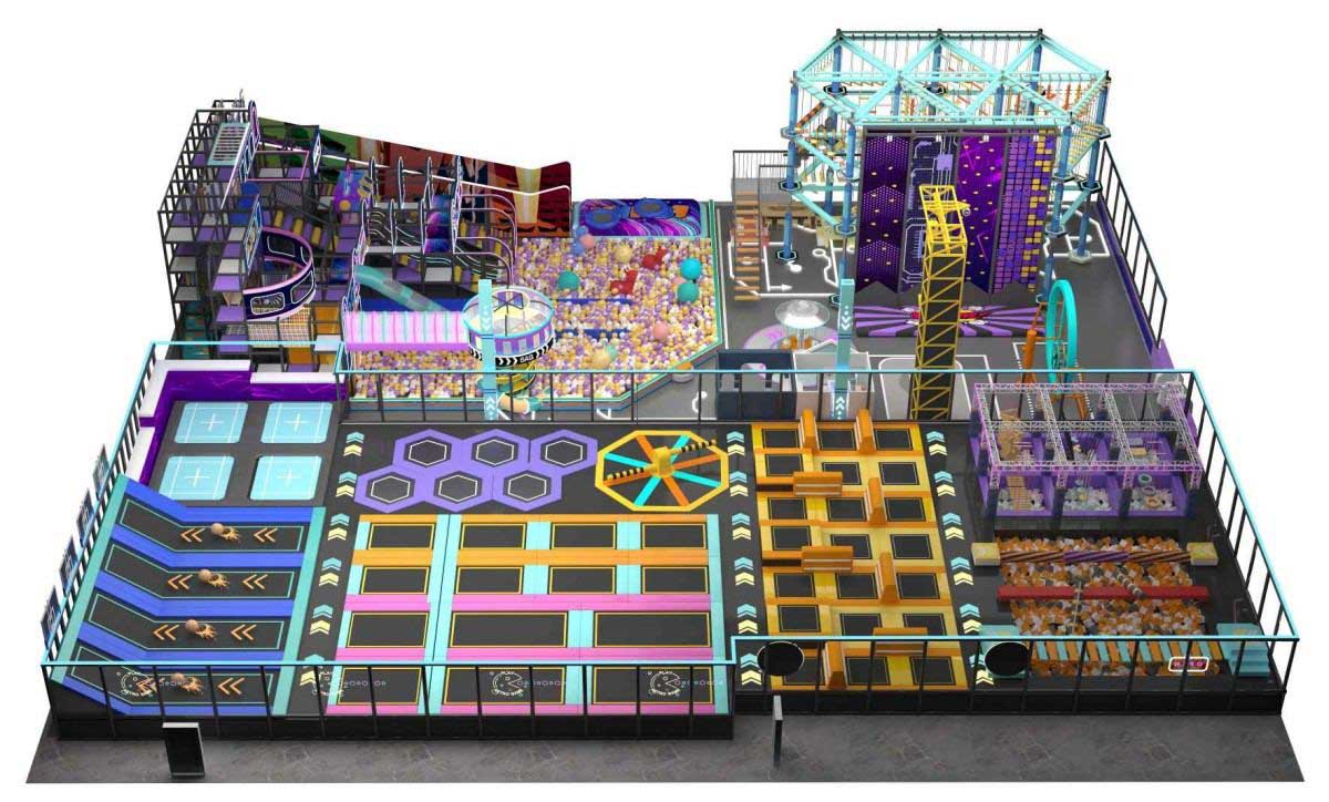 【赛博朋克风】室内运动乐园产品详情展示