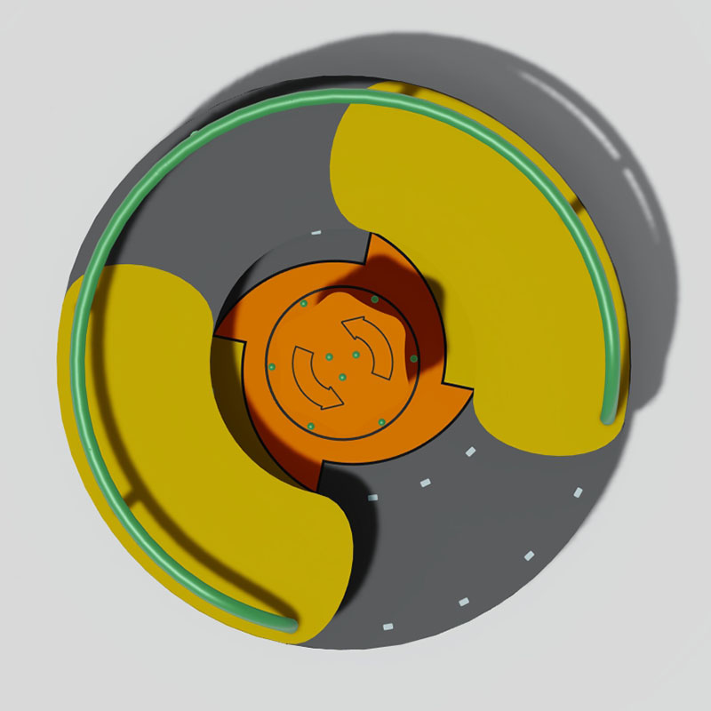 儿童多彩感官游乐场环岛，促进前庭发育
